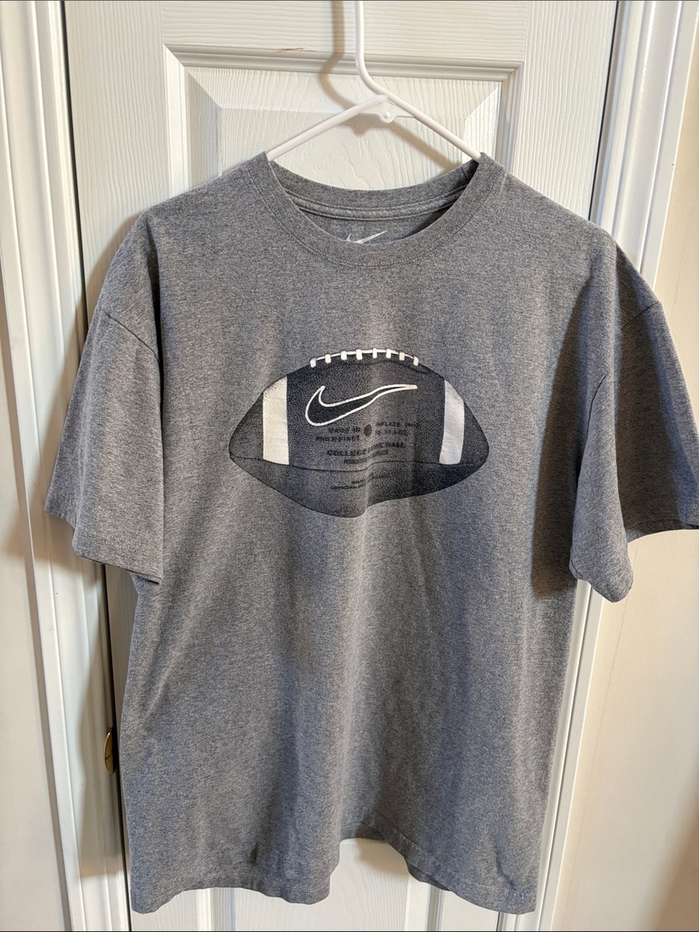 Nike Gray Short-Sleeve Football Graphic Tee